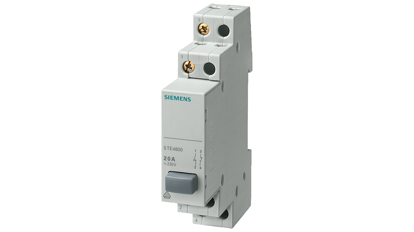 Siemens SENTRON 5TE4 Geräteschutzschalter Drucktaste für Grüne blaue Lampen / 20A