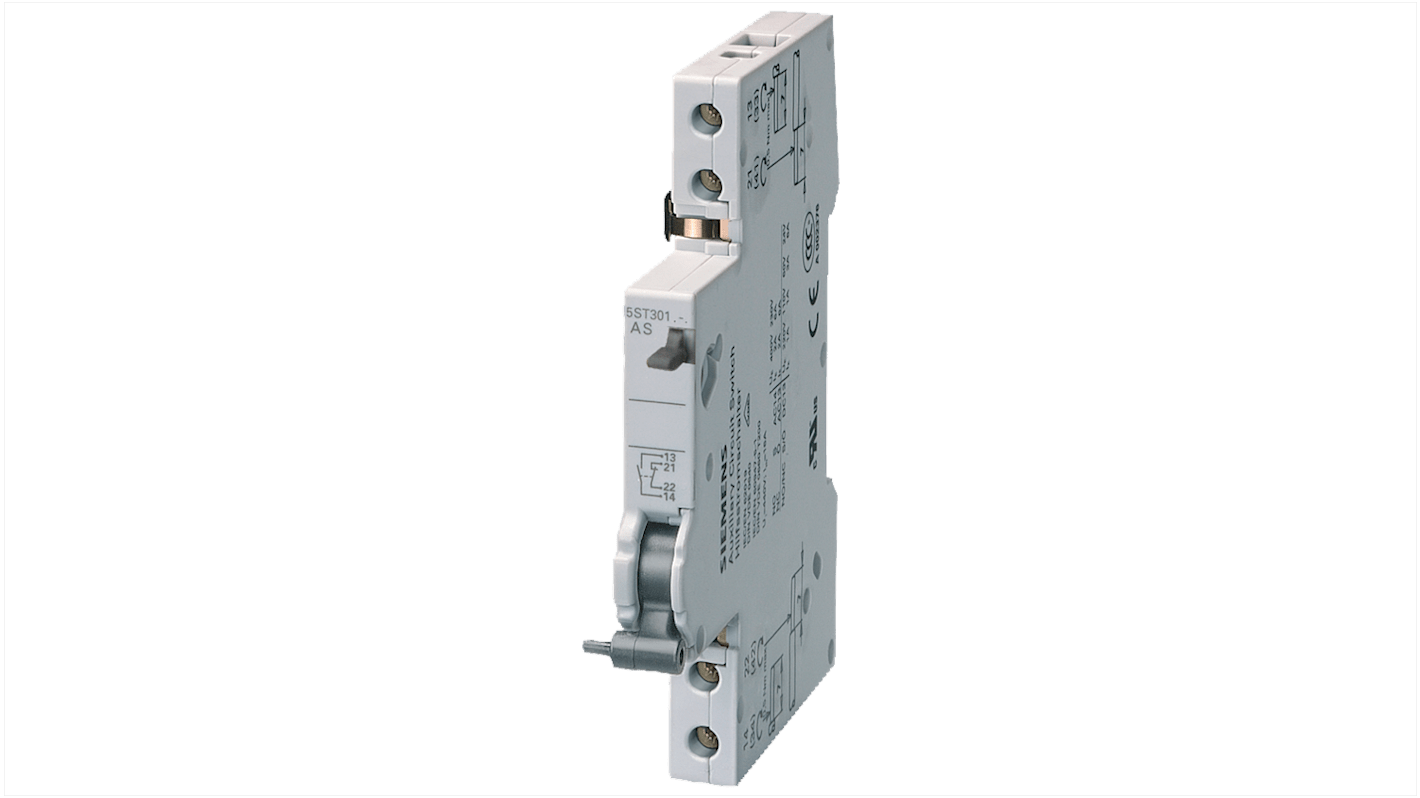 Siemens Auxiliary Switch Block, 2 Contact, 2NC, DIN Rail Mount, SENTRON