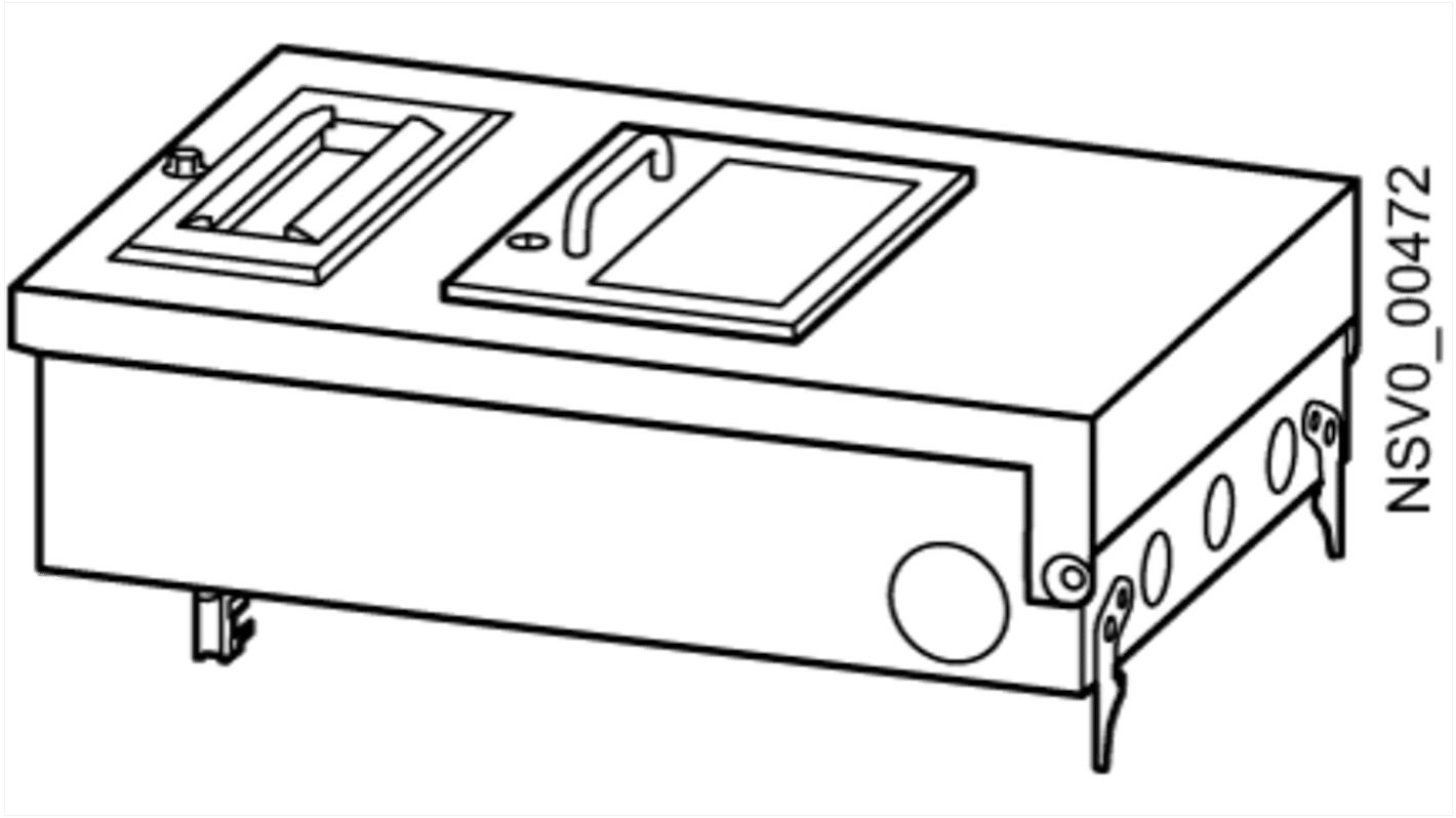 Siemens BD2 Sammelschiene Rahmen, Typ Abgangskasten, 440 x 205 x 215mm