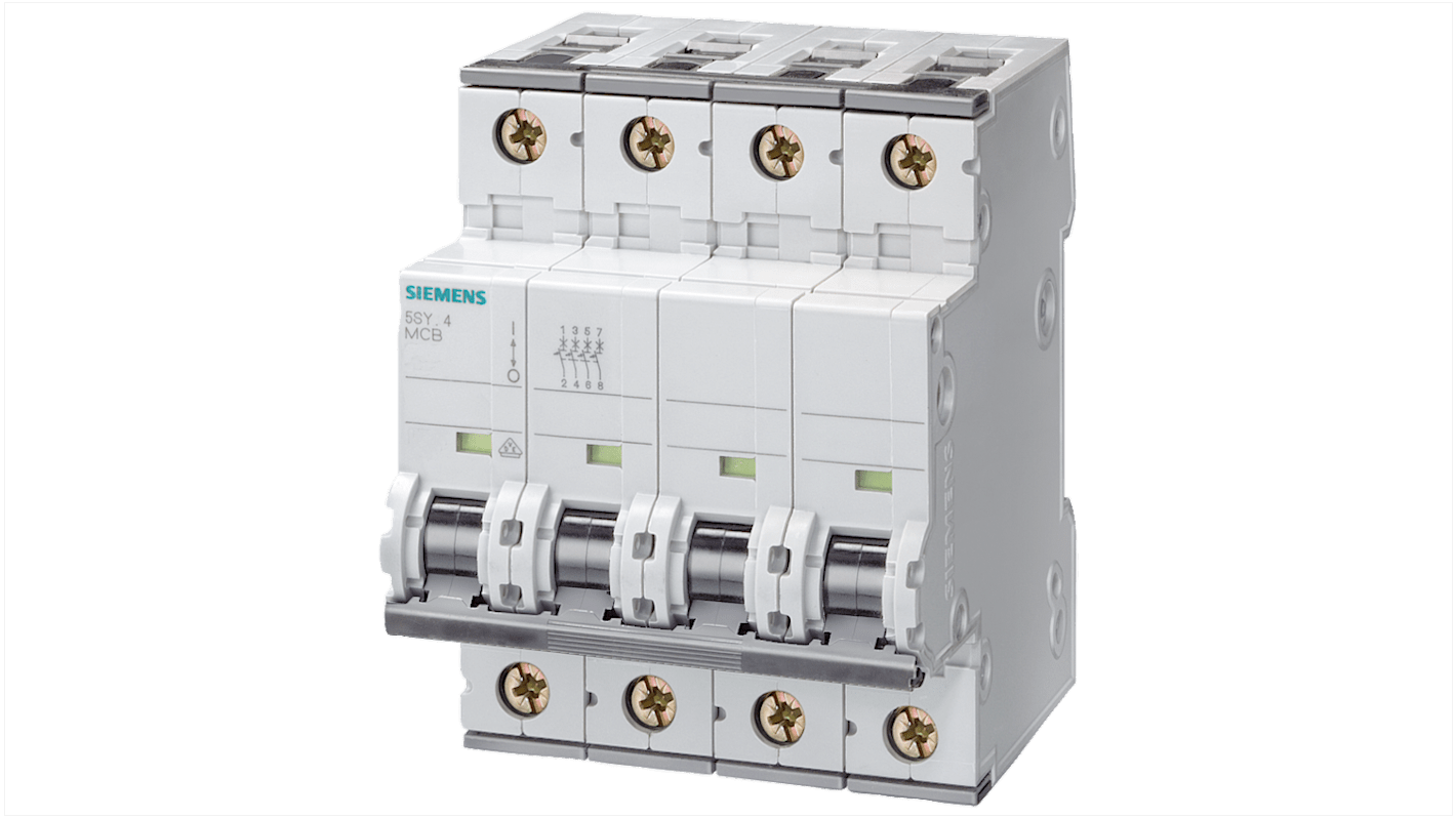 Interruttore magnetotermico Siemens 3P+N 3A, Tipo C