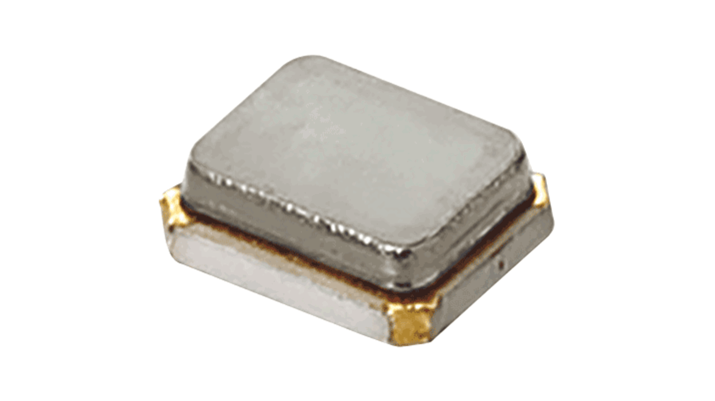 Unidad de cristal 25MHZ, ±30ppm, SMD, 4-Pin, 2 x 1.6mm