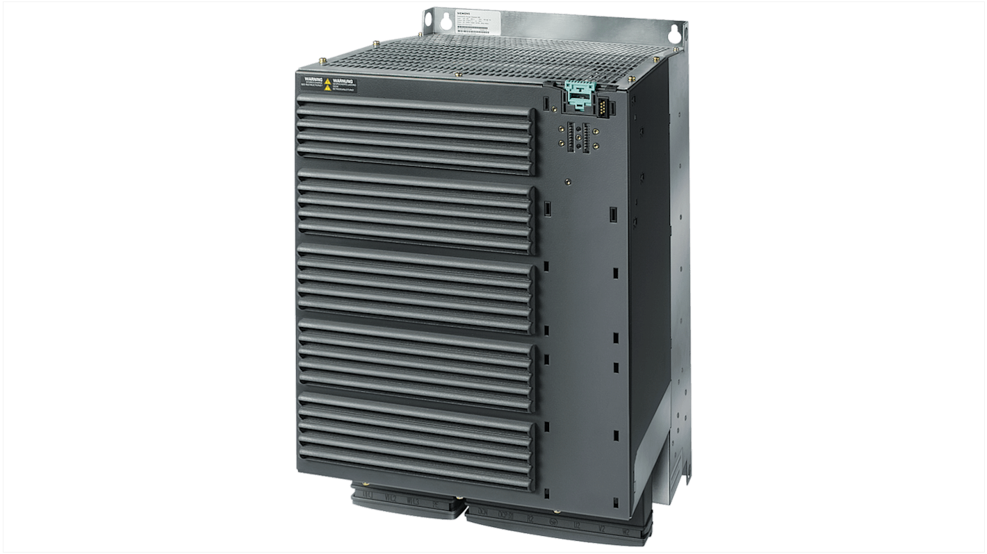 Módulo de energía Siemens serie SINAMICS G120, 55 kW, 380 → 480 V ac, 3 fases, 180 A, 550Hz, IP20