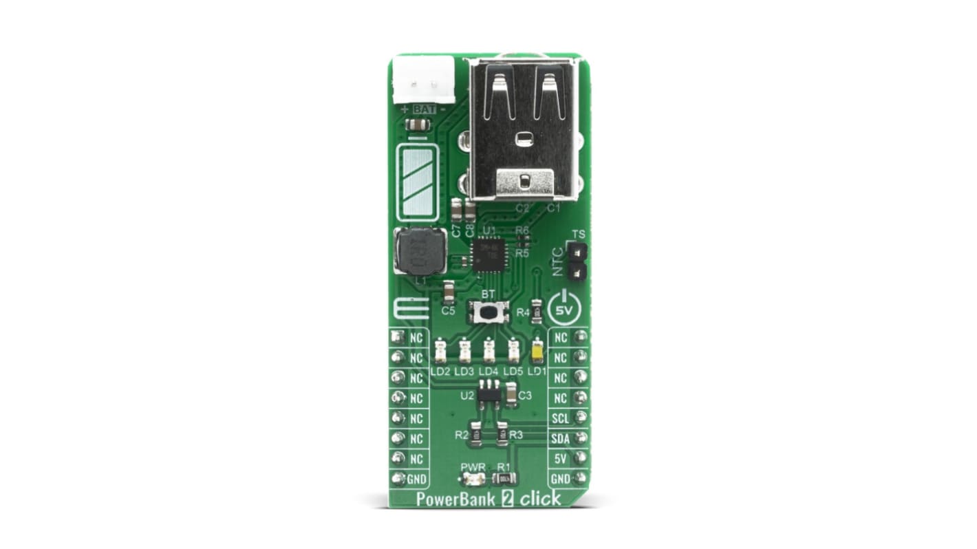 MikroElektronika POWERBANK 2 CLICK Power Management for RT9480 for RT9480