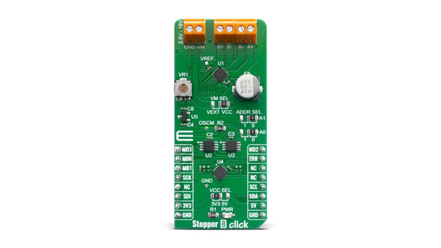 Placa de control de motor MikroElektronika Stepper 8 Click - MIKROE-4157