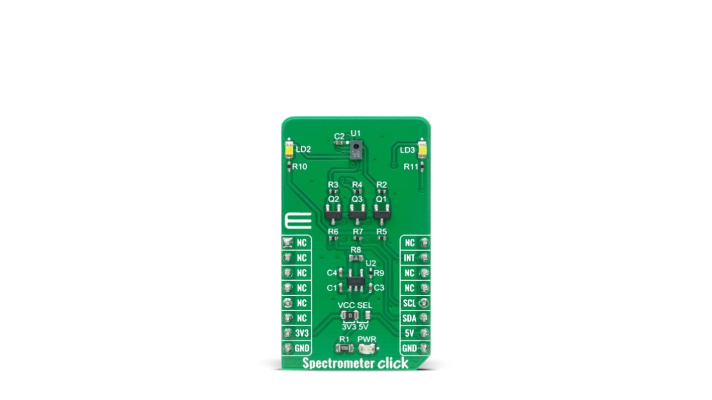 for AS7341, pro použití s: Nelze použít Spectrometer Click MIKROE-4165, MikroElektronika