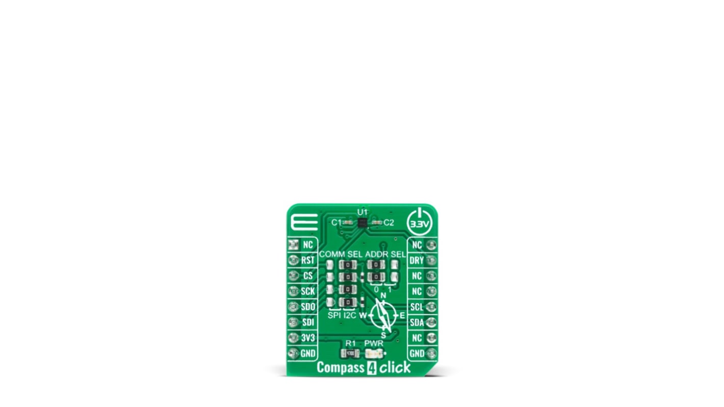 MikroElektronika Compass 4 Click Development Kit for AK09915 MCU