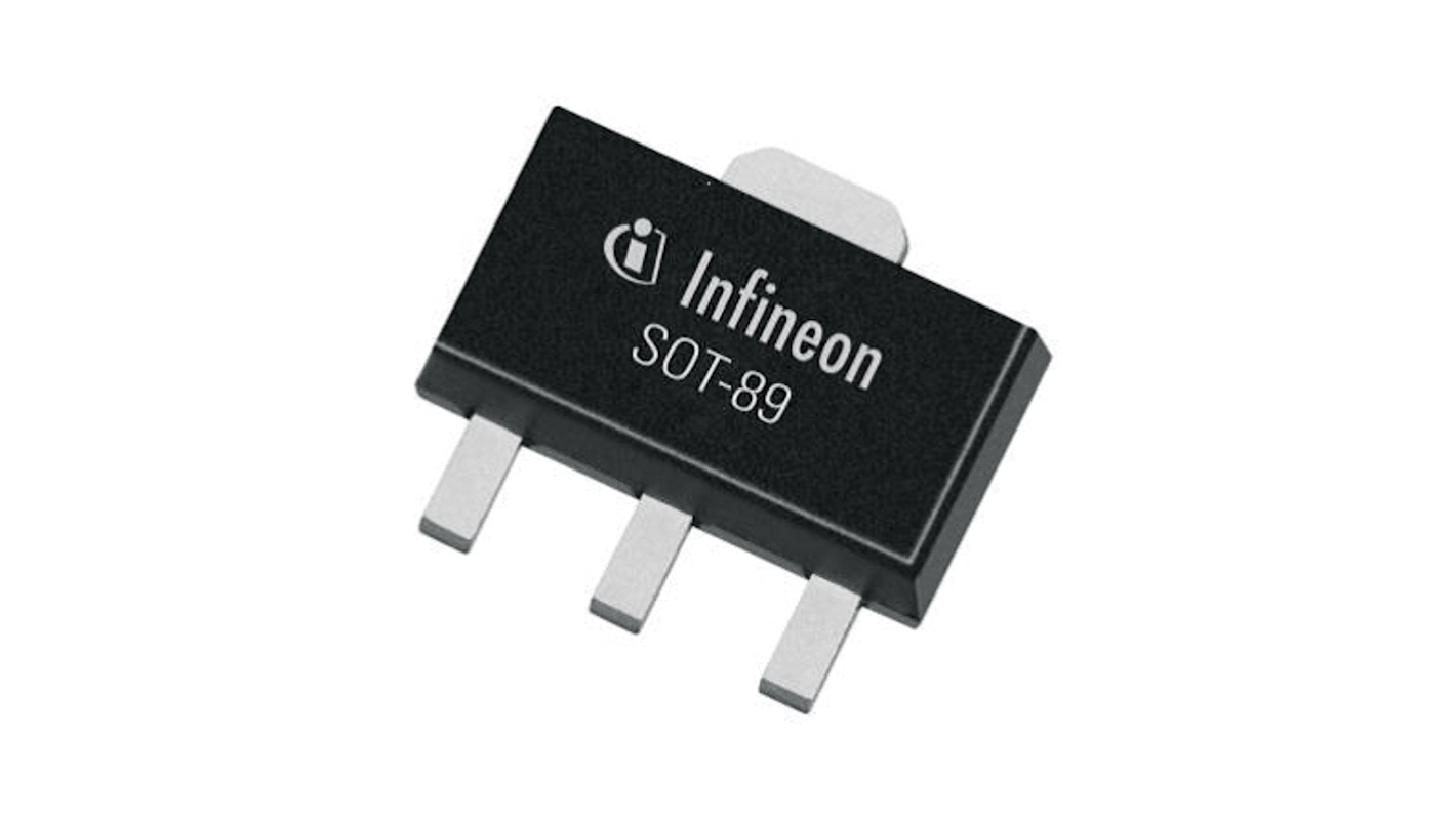 Transistor bipolare RF NPN Infineon, 4 Pin, SOT-89, 250 mA, 5 V, Montaggio superficiale