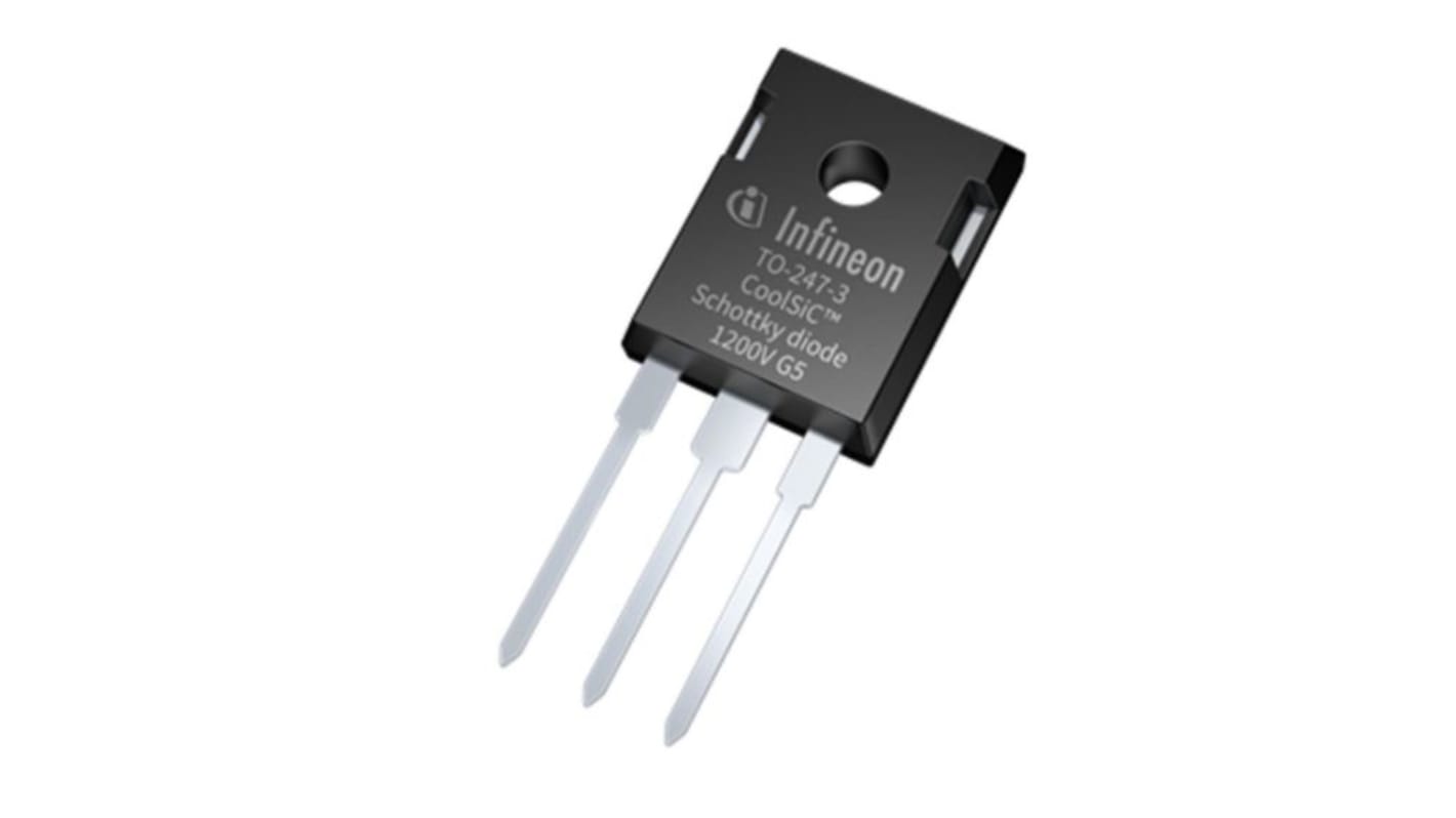 Infineon 整流ダイオード, 15A, 1200V スルーホール, 2-Pin TO-247 SiCショットキー