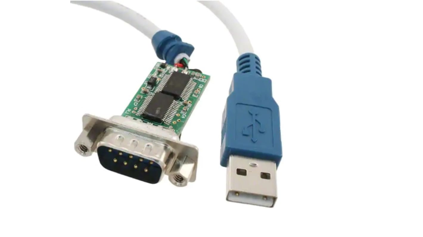 FTDI Chip Konverter kábel, A: USB A, B: DB-9