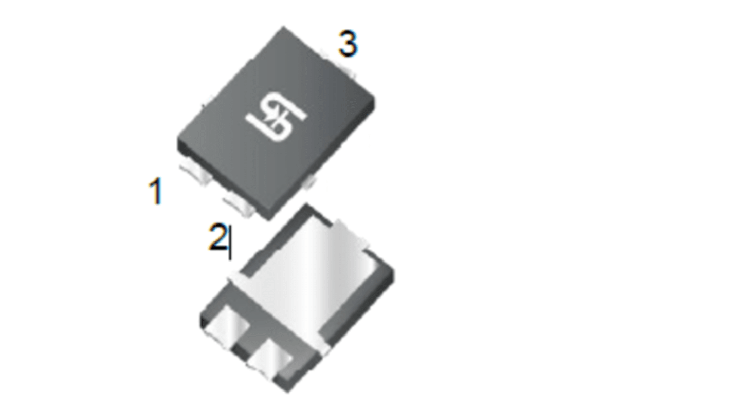 Taiwan PCB-Montage Diode, 45V / 10A, 3-Pin SMPC4,6 U