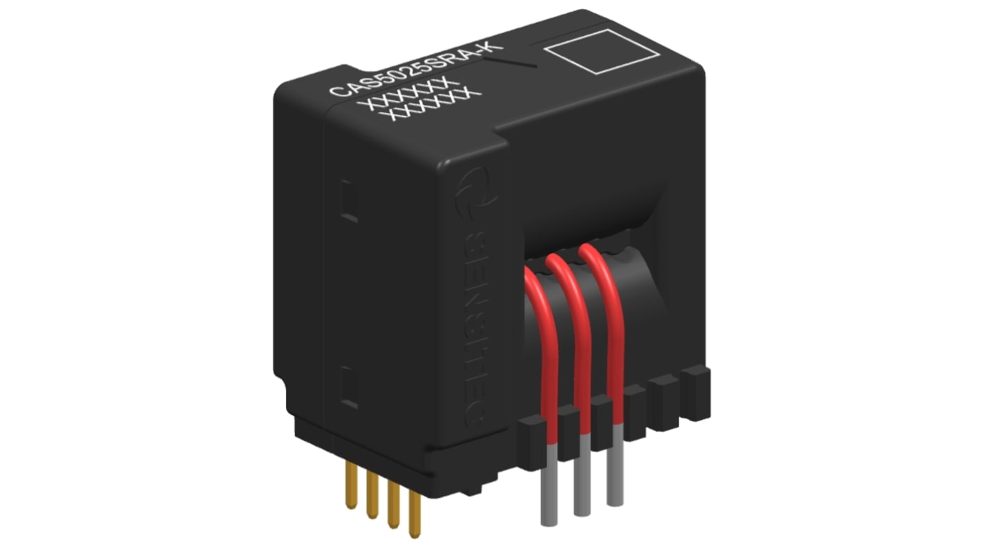 Sensitec CAS5000 Series Current Transformer, 25A Input, 50:1, 1mm Bore, 5 V