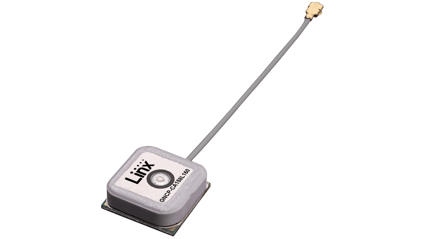 Antenne multibande Linx ANT-GNCP-CA158L160 Plaquette adhésive, Externe Femelle UFL GPS