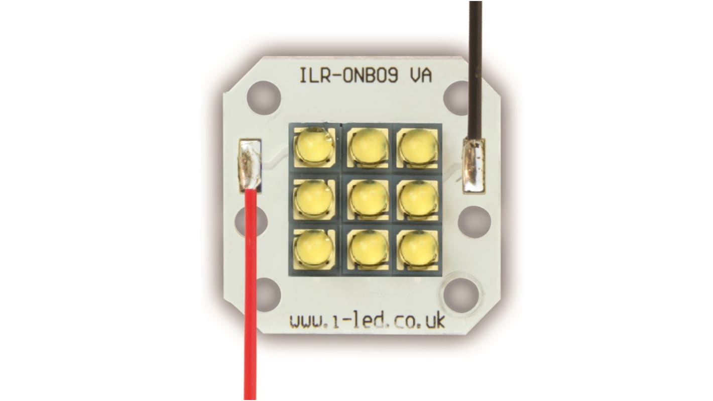 ILS IHR-OG09-DEBL-SC221-WIR200., OSLON Square 9 LED Array, 9 Deep Blue LED