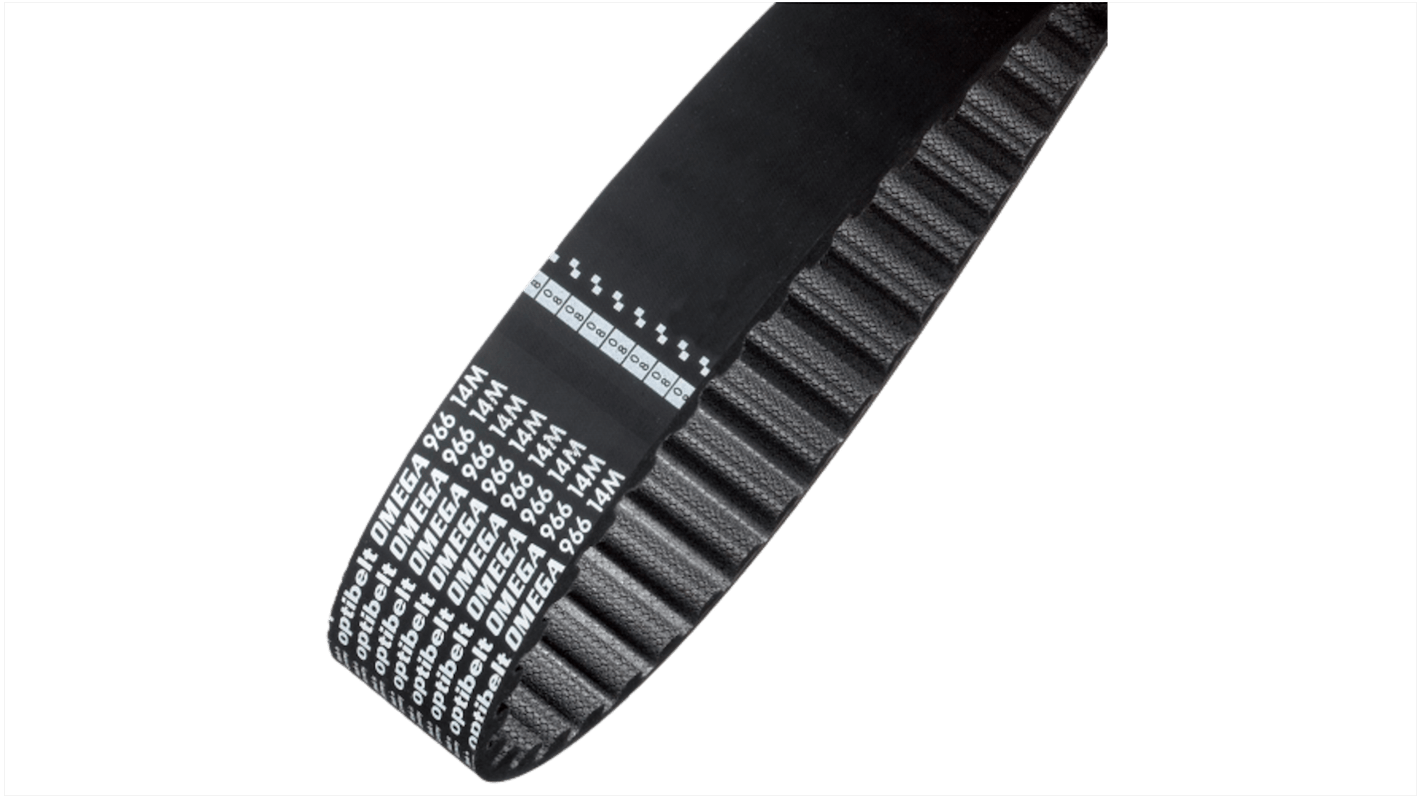 Cinghia sincrona OPTIBELT, 100 denti, passo 14mm, dimensioni 1400mm x 40mm, in Gomma