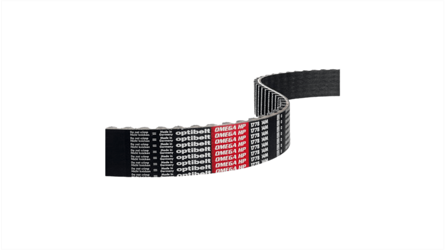 Courroie synchrone OPTIBELT Caoutchouc, 1400mm x 40mm, 100 dents