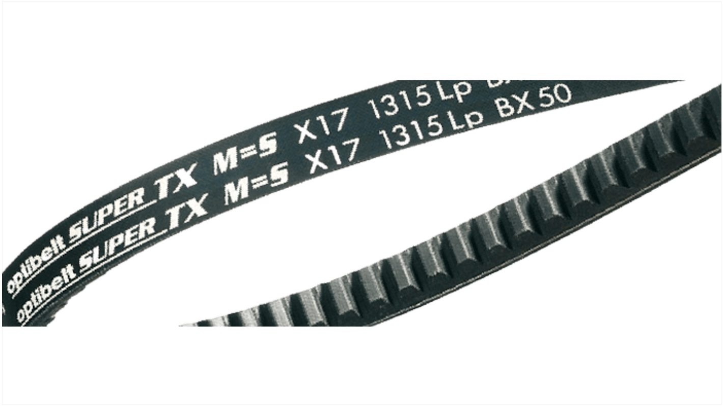 Cinghia a V OPTIBELT serie SUPER TX, sezione X13/AX, 1180mm x 13mm x 8mm, in Gomma