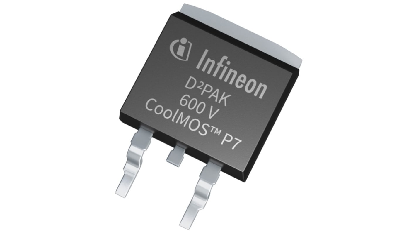 MOSFET Infineon IPB60R080P7ATMA1, VDSS 600 V, ID 37 A, D2PAK (TO-263) de 3 pines