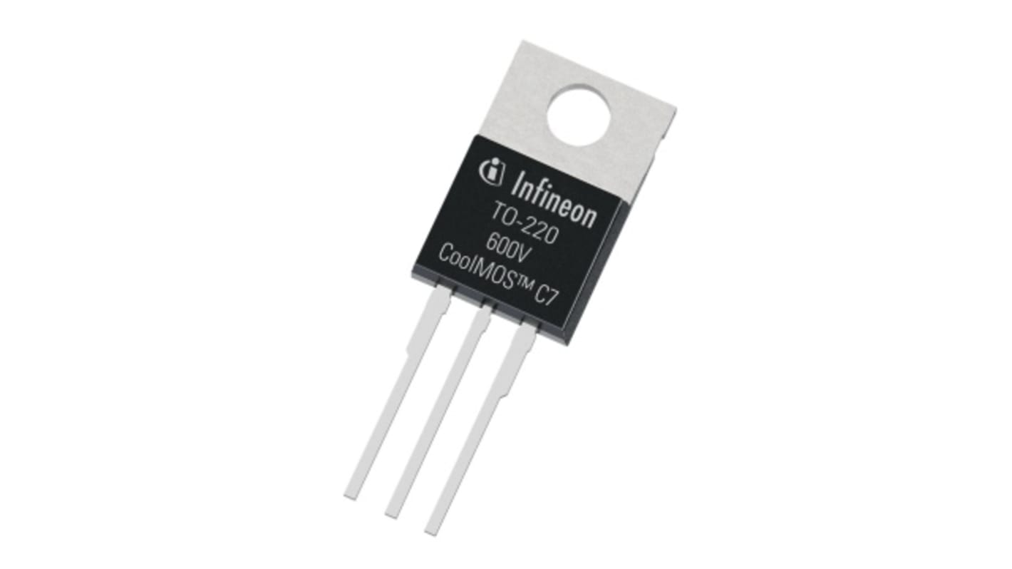N-Channel MOSFET, 50 A, 600 V, 3-Pin TO-220 Infineon IPP60R040C7XKSA1