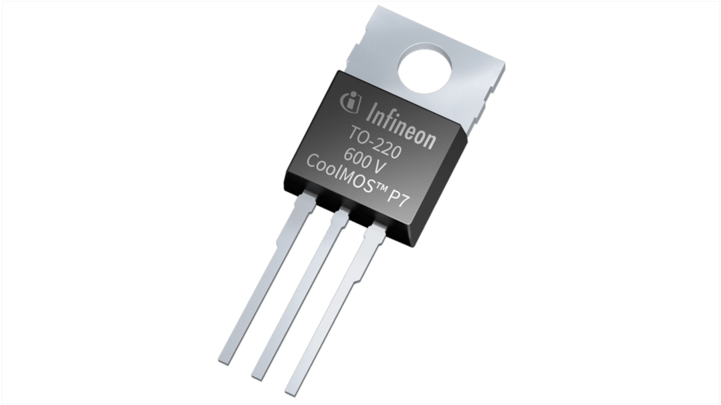 Infineon CoolMOS™ P7 IPP60R080P7XKSA1 N-Kanal, THT MOSFET 600 V / 37 A, 3-Pin TO-220