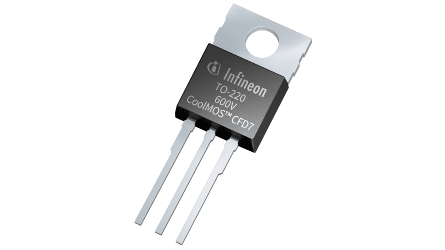 MOSFET Infineon canal N, A-220 12 A 600 V, 3 broches