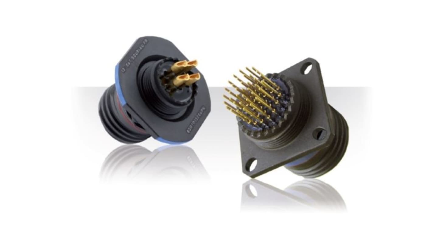 8DR7C13Z98PN Souriau Sunbank by Eaton, 8DR 10 Way Jam Nut Connector