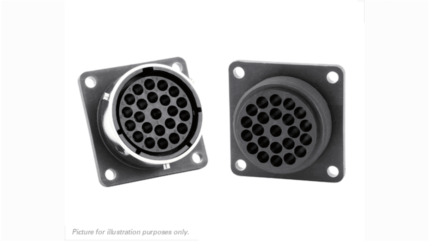 Souriau Sunbank by Eaton, UTG 23 Way Flange Mount Connector Plug, Socket Contacts,Shell Size 18, Bayonet Coupling