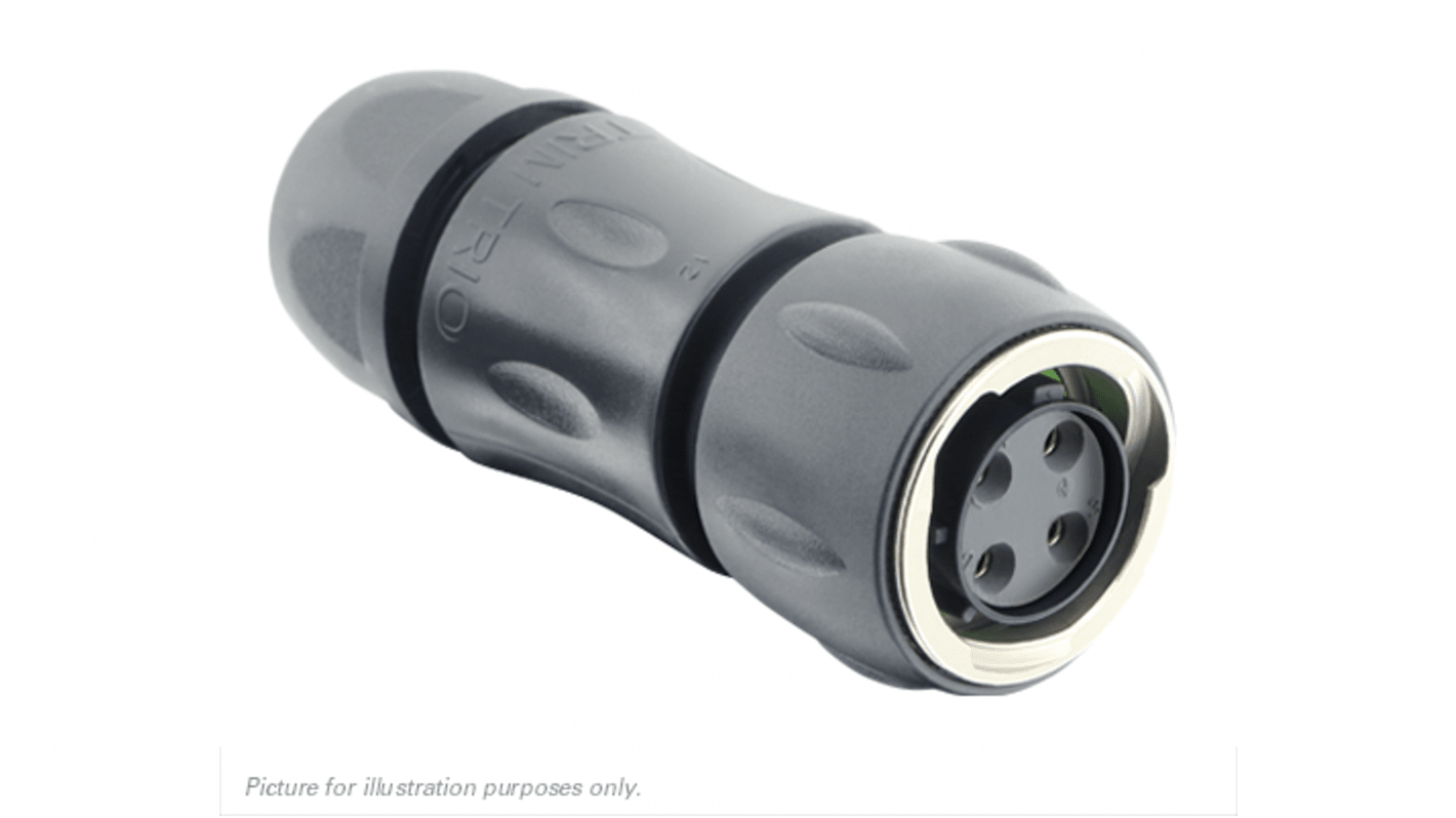 Souriau Sunbank by Eaton Circular Connector, 4 Contacts, Cable Mount, Plug, IP68, IP69K, UTGX Series