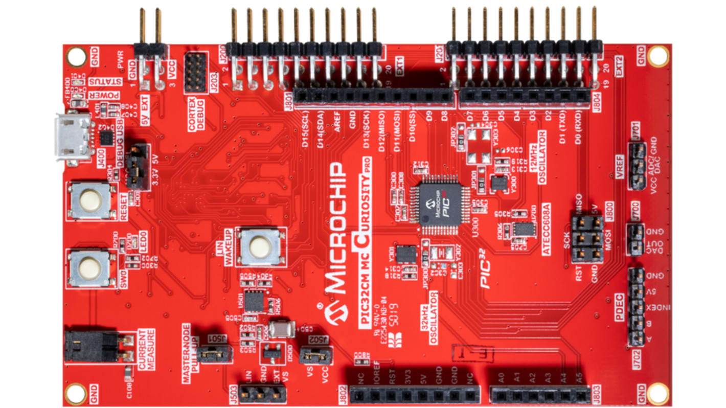 Microchip PIC32CM MC00 CURIOSITY PRO Mikrocontroller Microcontroller Development Kit 32-Bit-MCU