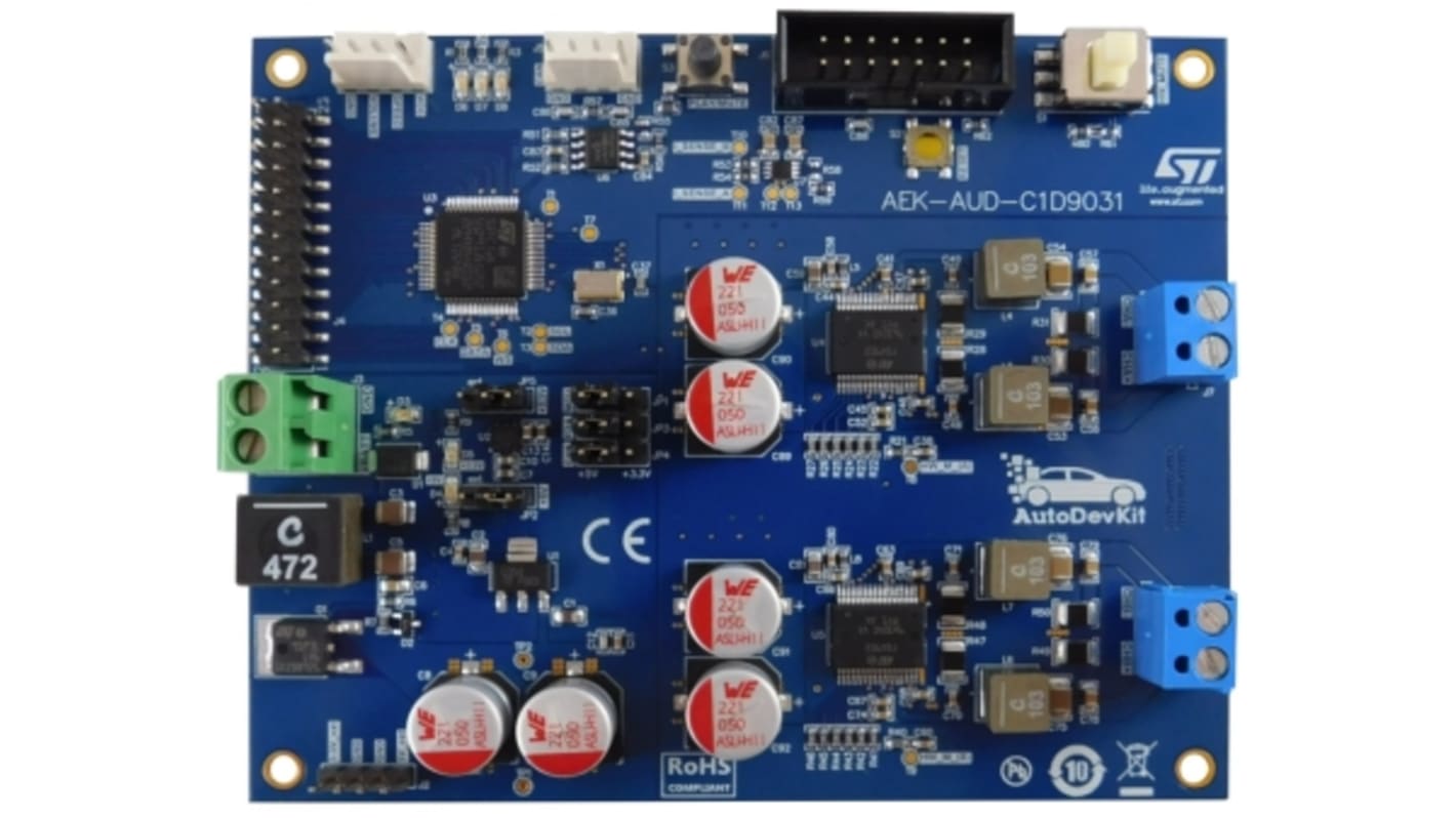 Scheda di valutazione STMicroelectronics AVAS Solution Based on SPC582B60E1 Chorus Family MCU and FDA903D Class D Audio