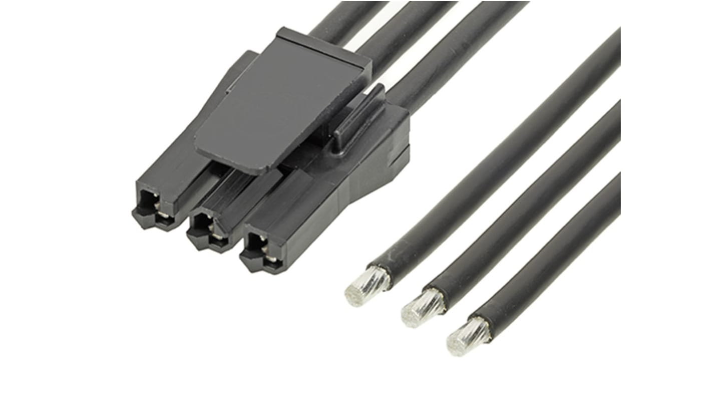 Conjunto de cables Molex Super Sabre, long. 150mm, Con A: Hembra, 3 vías, paso 7.5mm