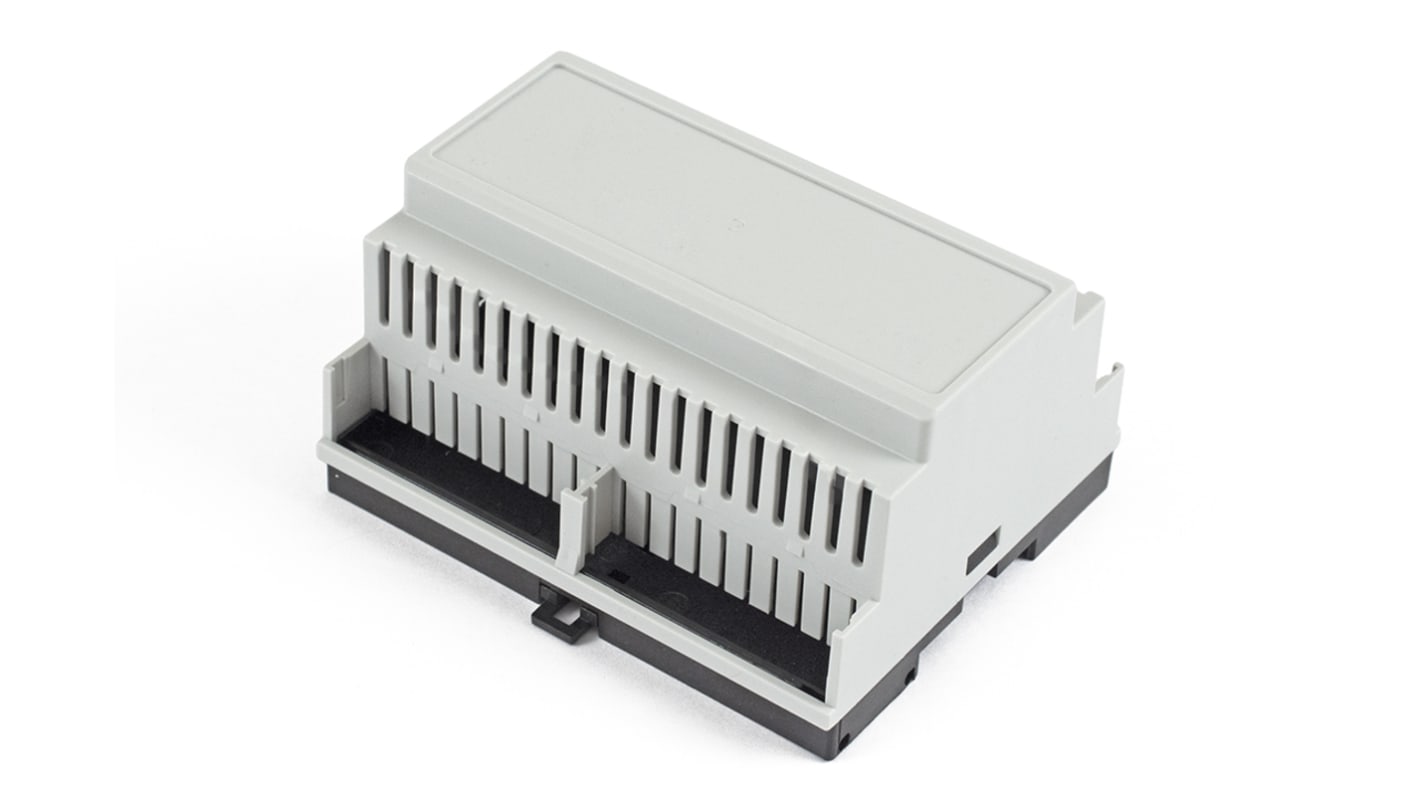 Hammond DIN Rail Enclosure Enclosure Type 1597 Series , 90 x 105 x 58mm, Polycarbonate DIN Rail Enclosure