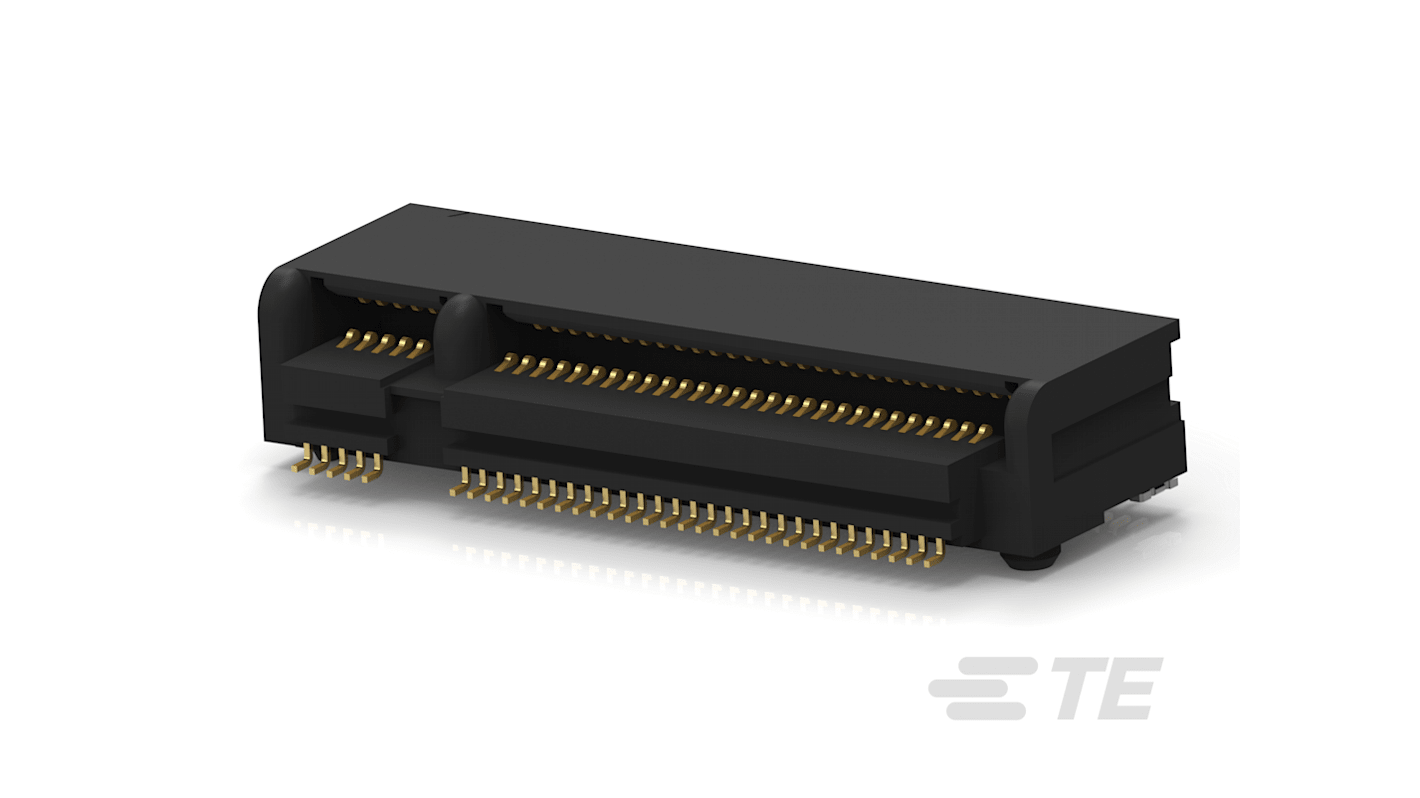 Connettore terminale TE Connectivity, 67 vie, passo 0.5mm, 2 file, Montaggio PCB