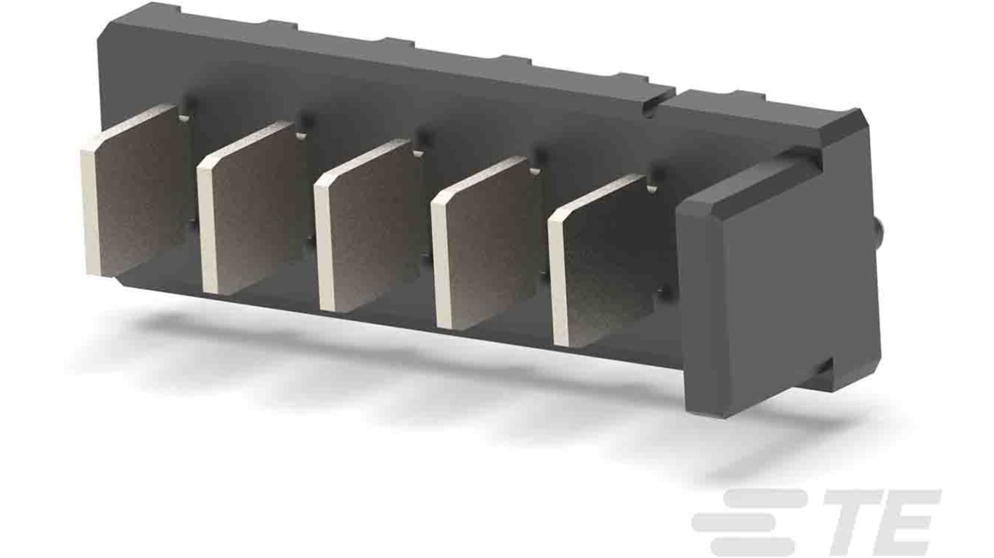 Conector macho para PCB TE Connectivity de 5 vías, 1 fila, paso 5.0mm