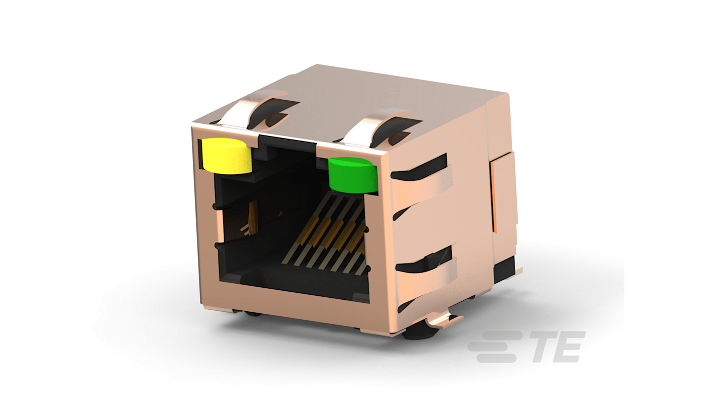 TE Connectivity 6339191 Cat.5 RJ45-Steckverbinder Buchse, 1 x 1-Port 8-polig Geschirmt PCB