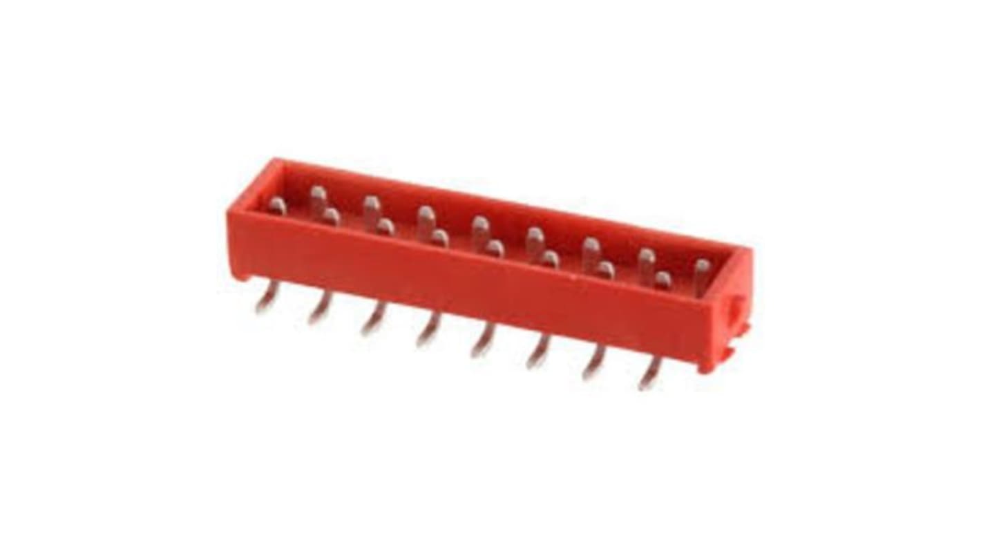 TE Connectivity Micro-MaTch Series Vertical PCB Header, 6 Contact(s), 1.27mm Pitch, 2 Row(s)