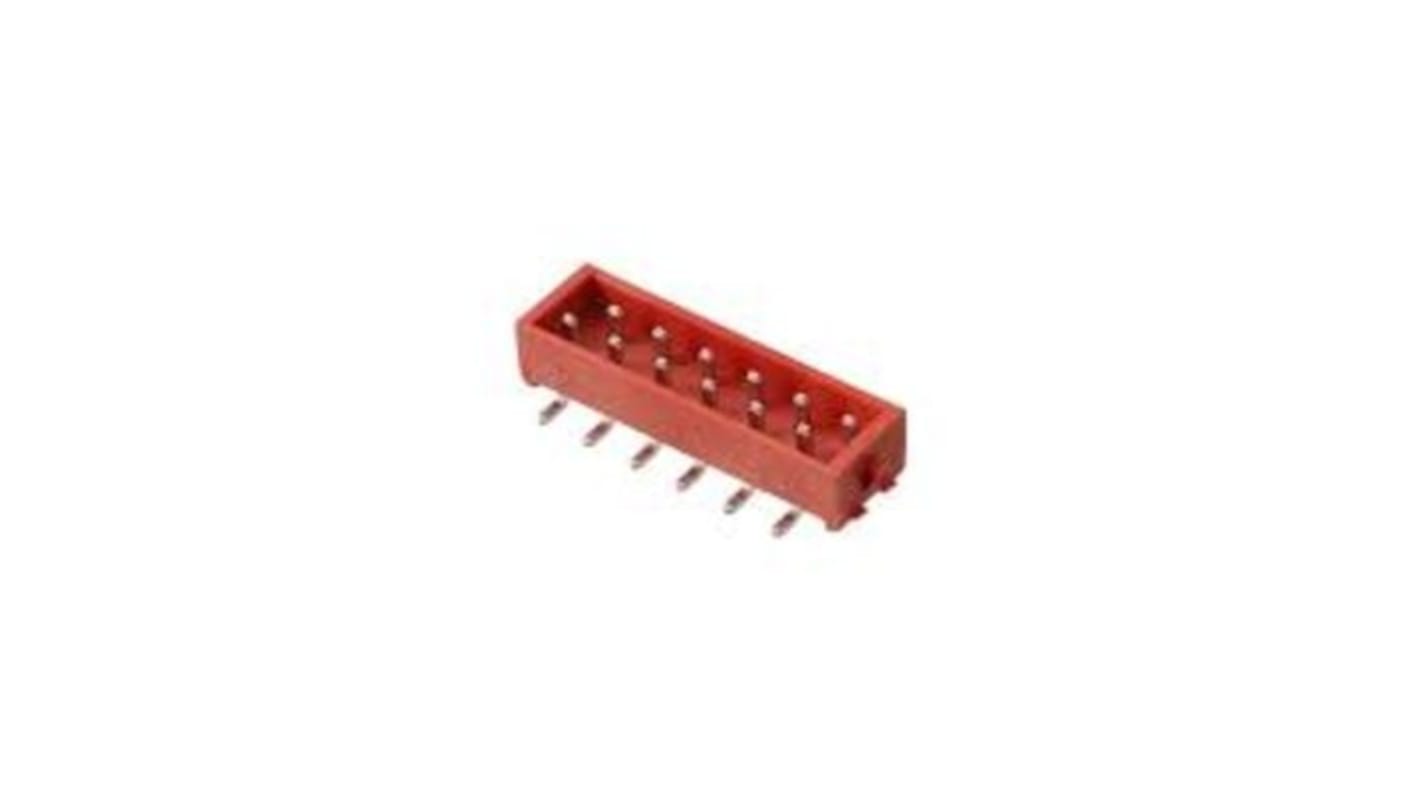 Conector macho para PCB TE Connectivity serie Micro-MaTch de 12 vías, 2 filas, paso 1.27mm