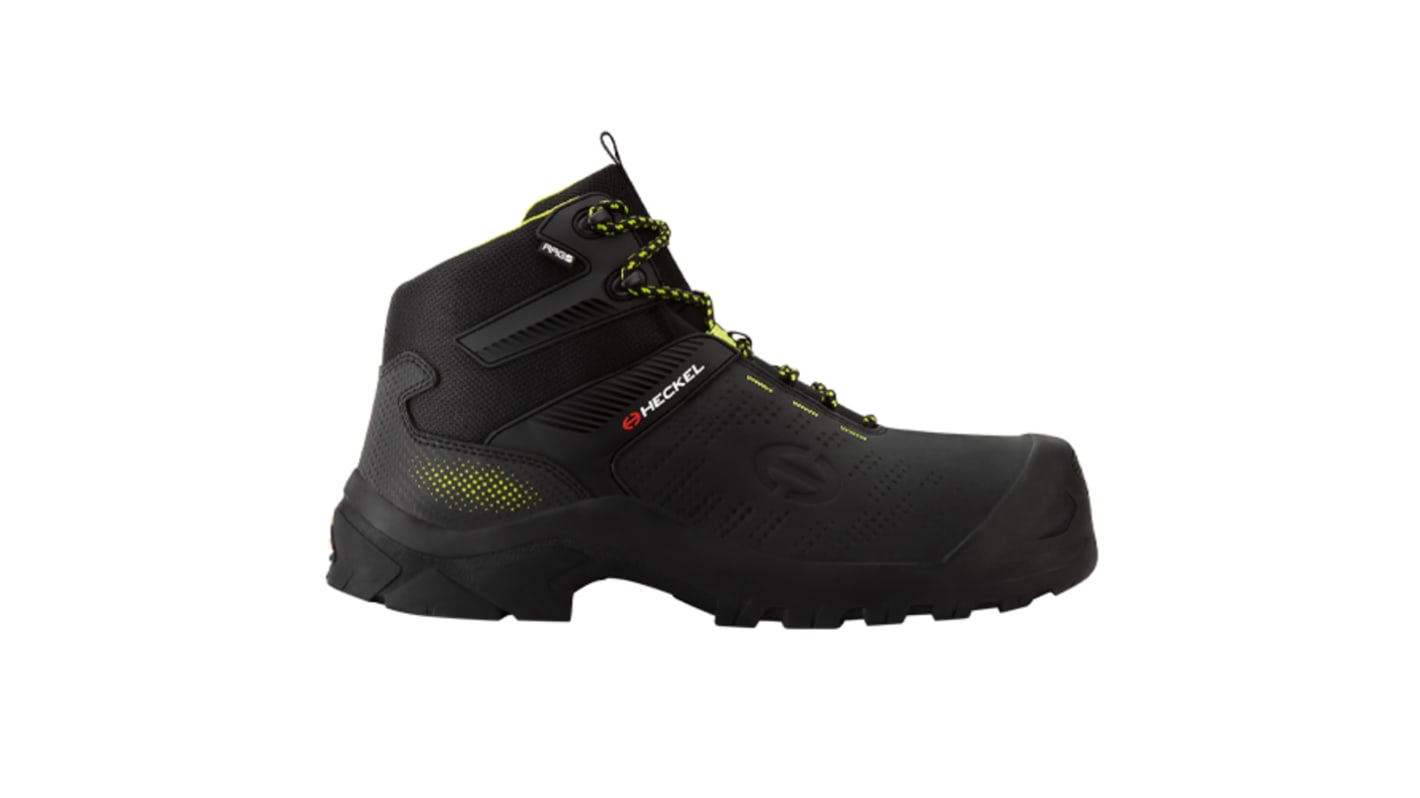 Heckel MACCROSSROAD 3.0 EN20345 S3, Unisex Sicherheitsstiefel Schwarz, mit Zehen-Schutzkappe , Größe 47 / UK 12,5