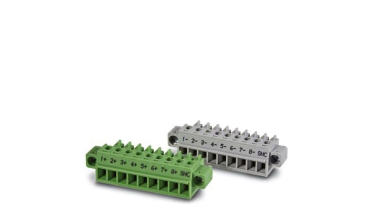 Phoenix Contact 9 Way Pluggable Terminal Block, Plug Kit, Surface Mount