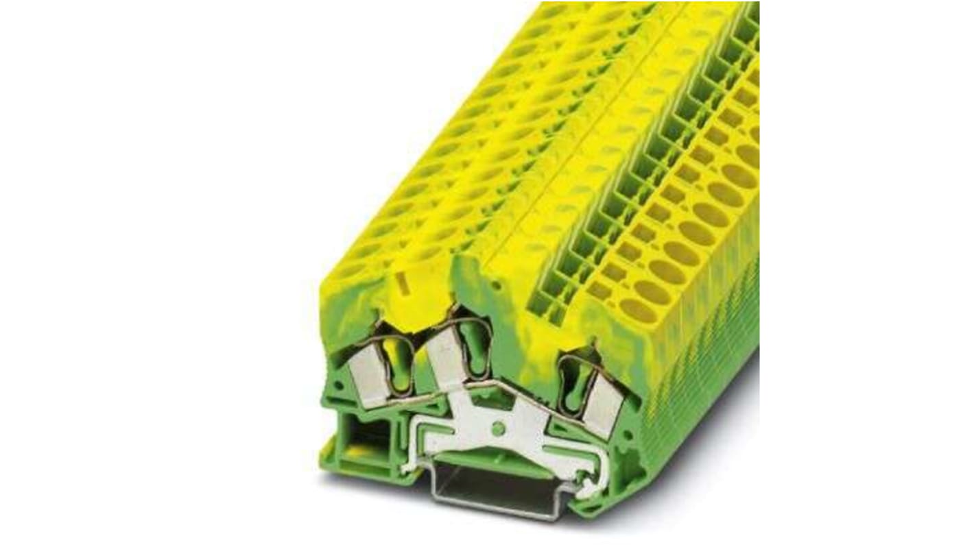 3038176 Phoenix Contact 3Way Earth Terminal Block, 10mm², 8 AWG Wire
