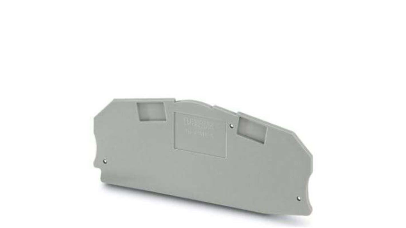 Phoenix Contact D-UTME Series End Cover for Use with DIN Rail Terminal Blocks