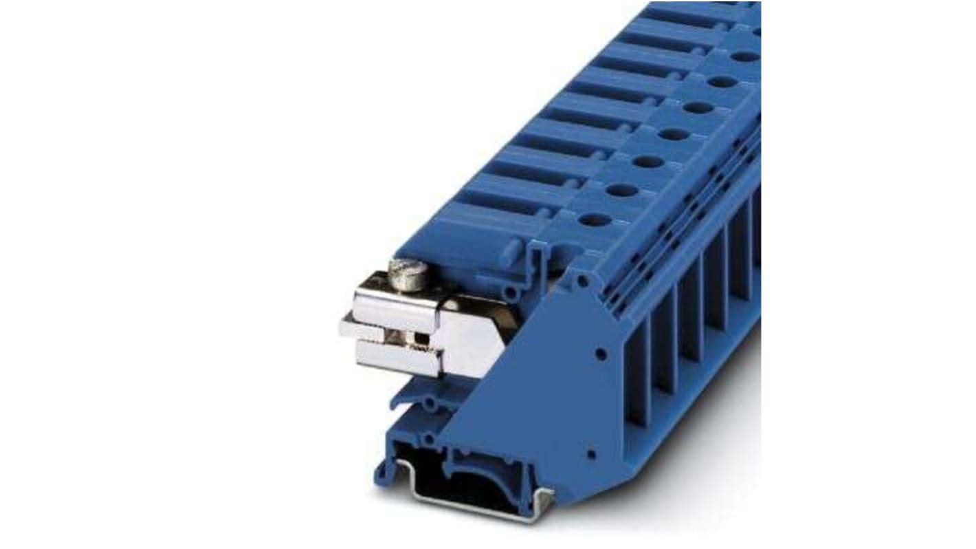 Phoenix Contact UTN 35 Series Blue Disconnect Terminal Block, 35mm², Hybrid Termination