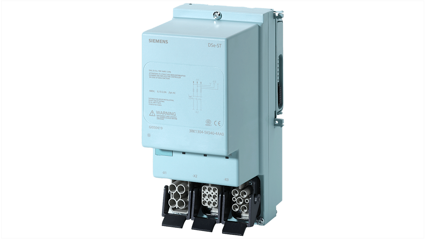 Siemens Motor Starter, 0.9 kW, 400 V ac, IP65