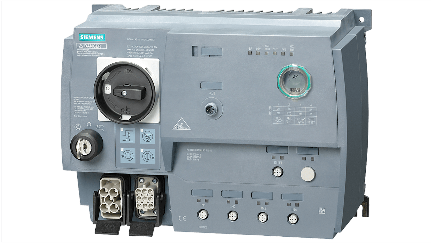 Siemens M200D Motorstarter 3-phasig 0,75 kW, 400 V ac / 2 A