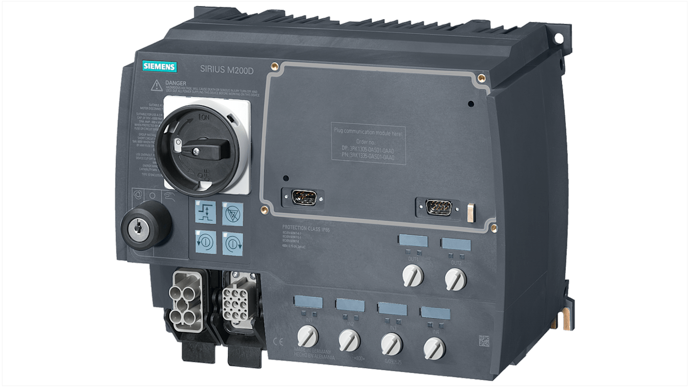 Siemens Motor Starter, 0.75 kW, 400 V ac, 3 Phase, IP65