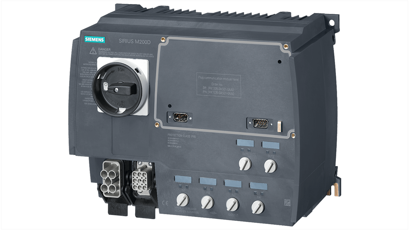 Starter per motore Siemens, 3 fasi, 0,75 kW, 400 V c.a., IP65