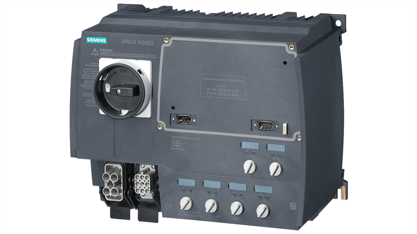 Siemens M200D Motorstarter 3-phasig 0,75 kW, 400 V ac / 2 A