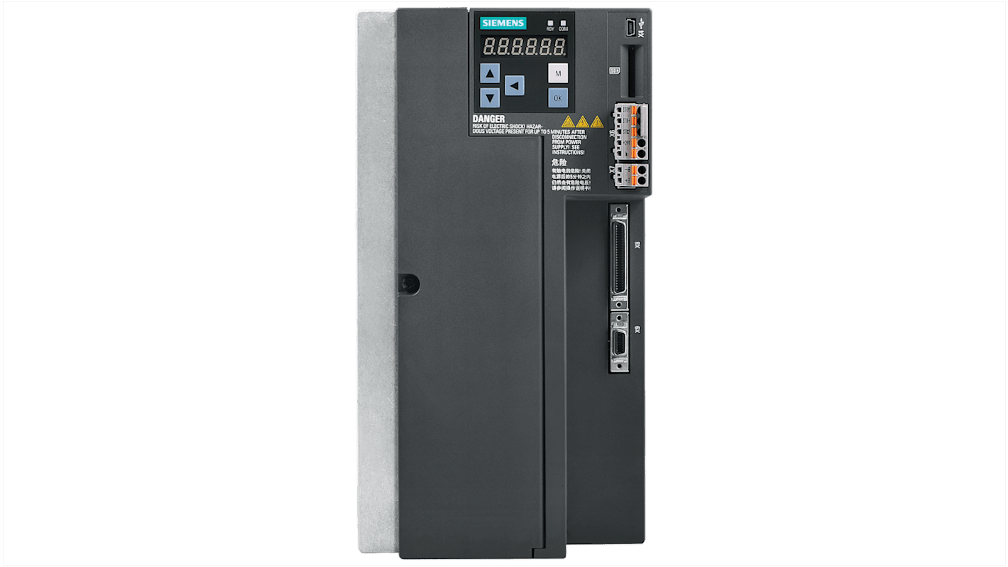 6SL32105FE170UA0 Siemens Inverter Drive, 7 kW, 3 Phase, 480 V ac, 13.2 A, 6SL3210 Series RS