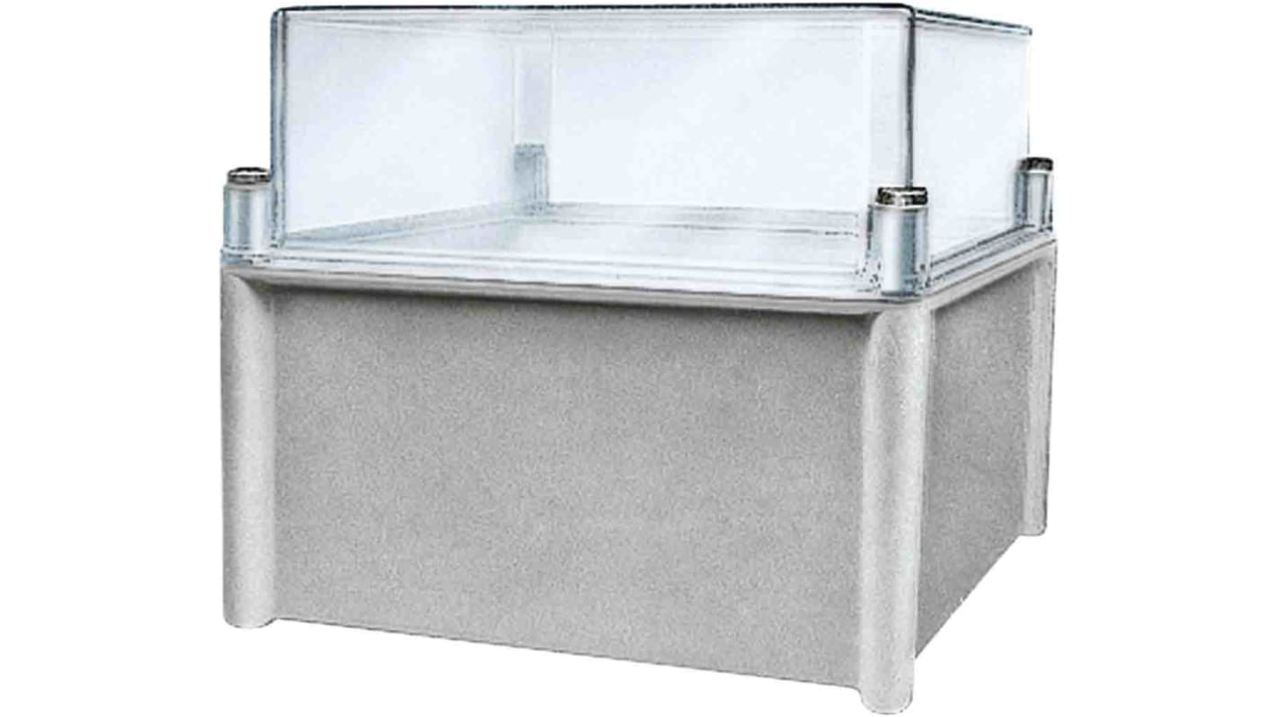 Caja de uso general Schneider Electric de Poliéster reforzado con fibra de vidrio, poliéster Gris, 540 x 540 x 230mm,