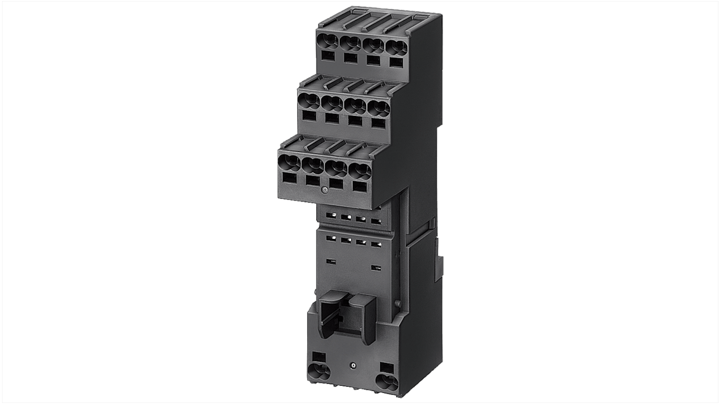 Siemens LZS Snap-On Rail Mount Relay Socket, for use with PT Relay