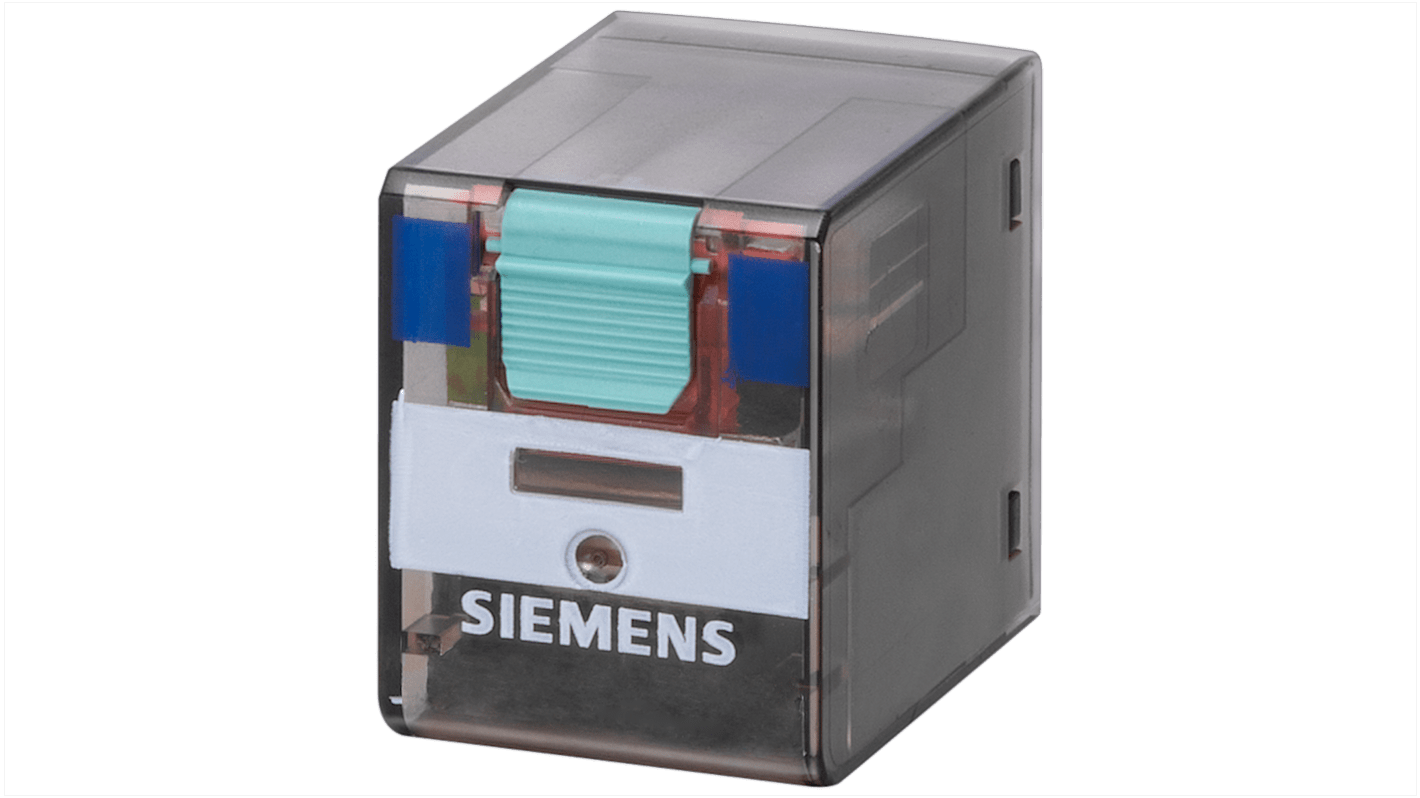 Relé de potencia sin enclavamiento Siemens LZX, bobina 24V ac, 12A, Base